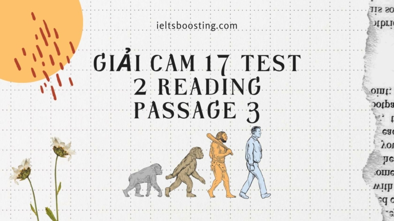giải cam 17 test 2 reading passage 3