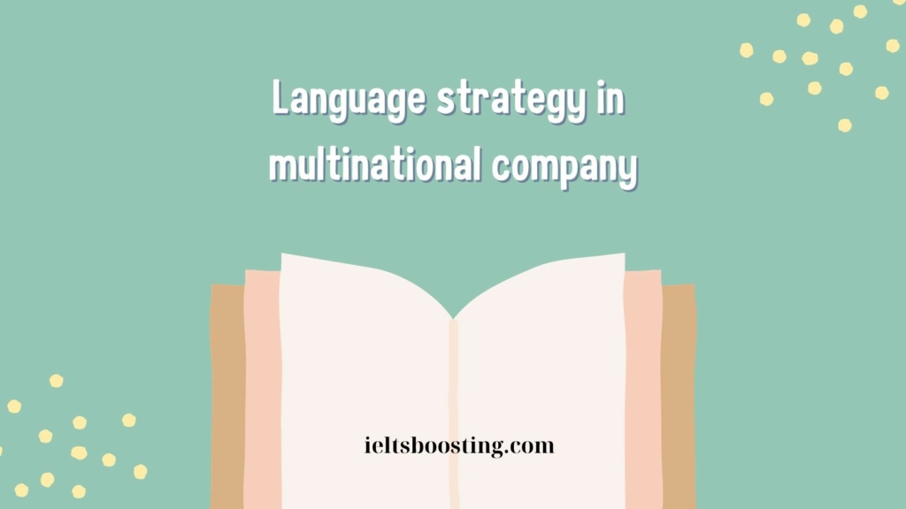 language strategy in multinational company