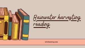 Rainwater harvesting reading